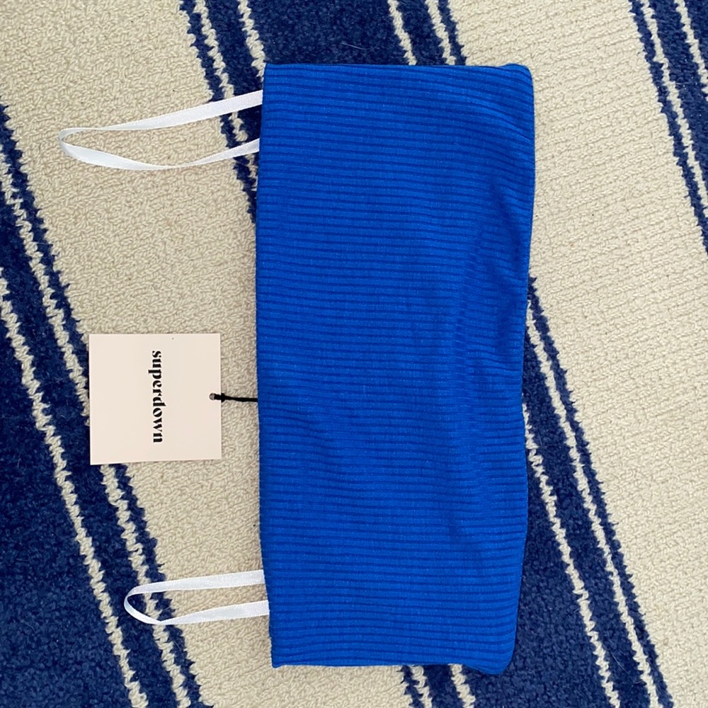 Superdown cropped tube top
